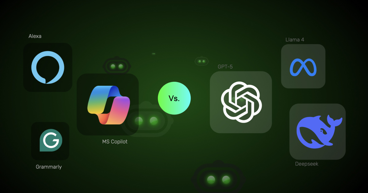 hero image for the blog post with the topic 'AI agents vs LLMs'.