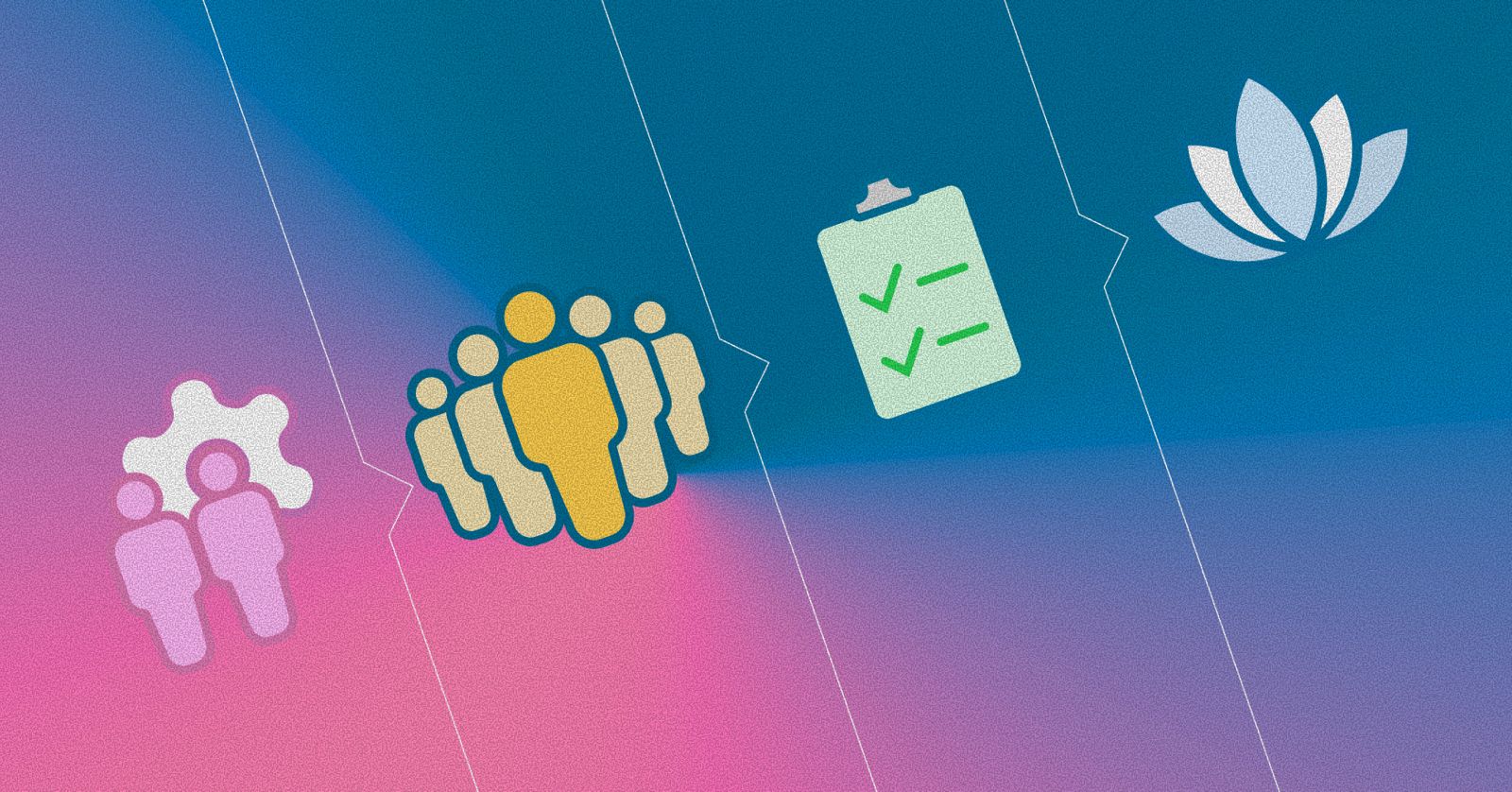 image showing in the form of icons the Four Dimensions of a BA Team Lead Role